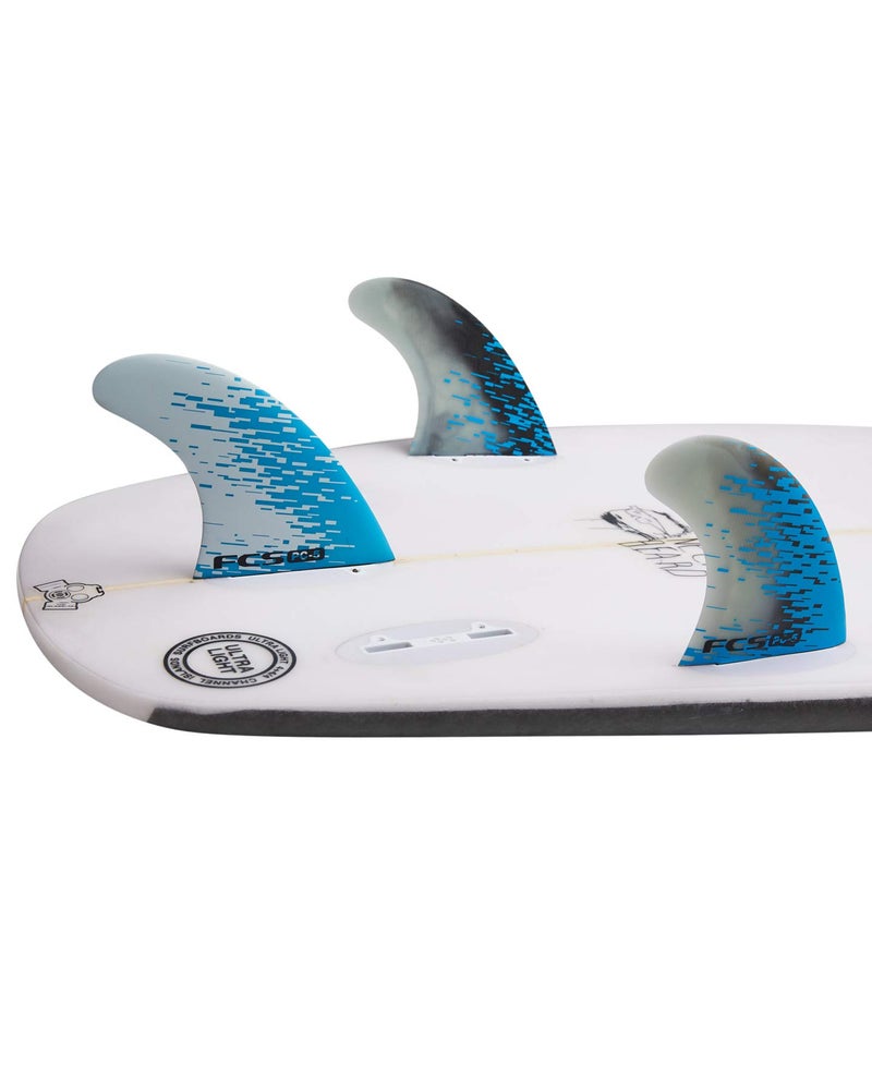 FCS PC-5 Performance Core Surfboard Tri Fin Set - Blue Smoke - Image 4